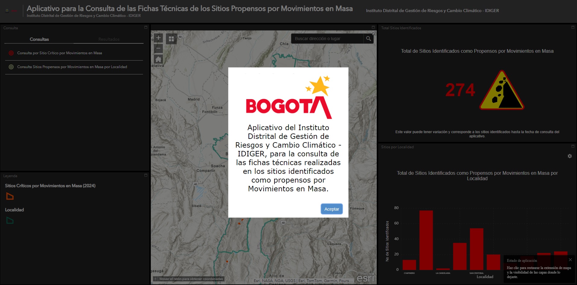 APP Sitios propensos a deslizamiento