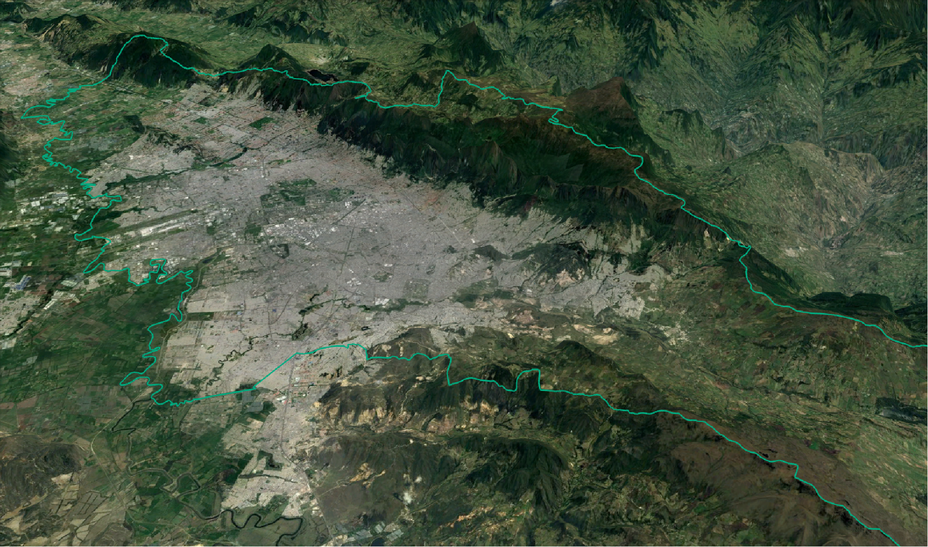 Mapa Relieve plano y montañoso